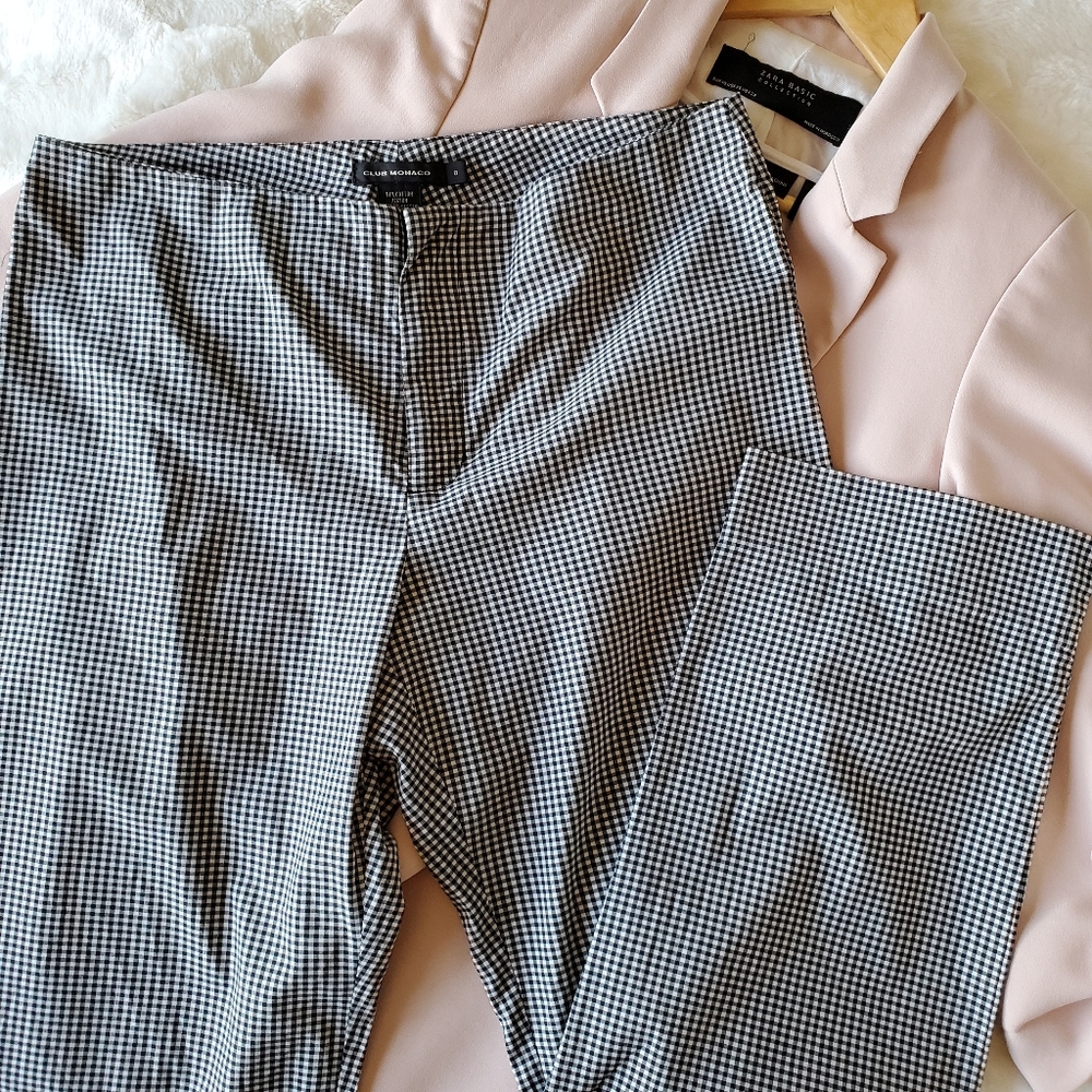 Club Monaco Check Trousers